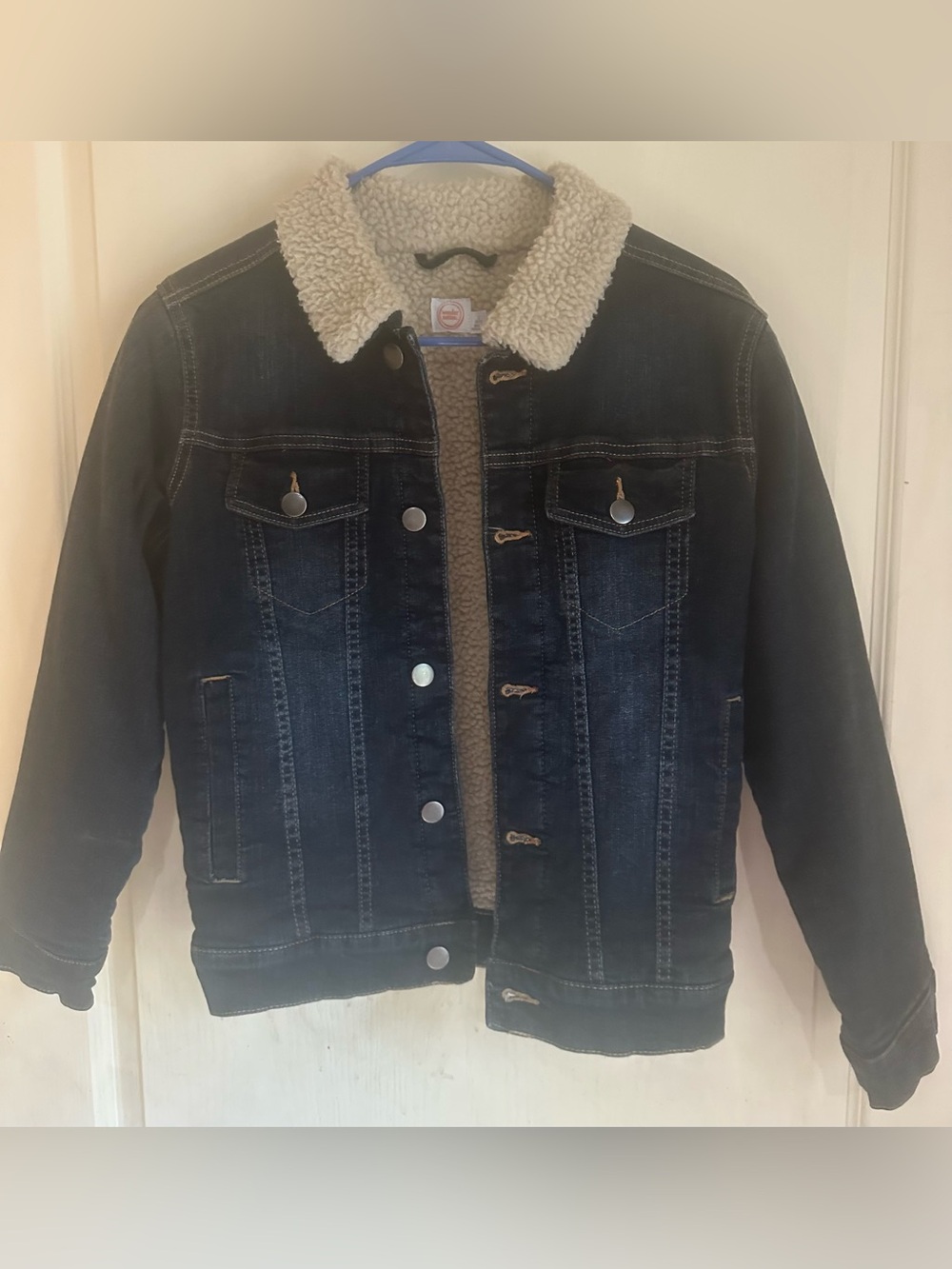 Jean Jacket with shearling size Large